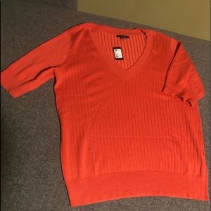 NWT Rw&Co Rib Knit Short Sleeve V-Neck